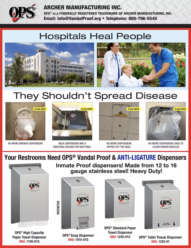 Anti Vandal Dispensers For Medical Facilities Data Sheet and PDF